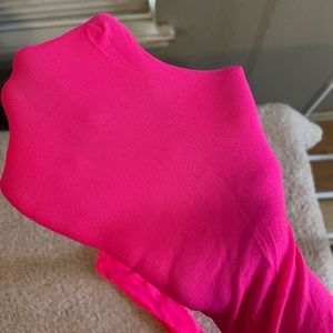 Bright pink tights